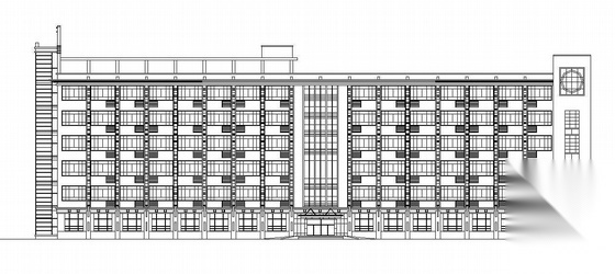 [梅江]某六层某花园住宅小区A座综合楼建筑毕业设计