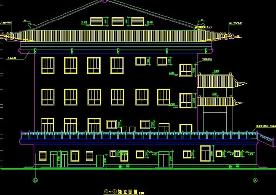 静音寺建筑施工图 cad2007