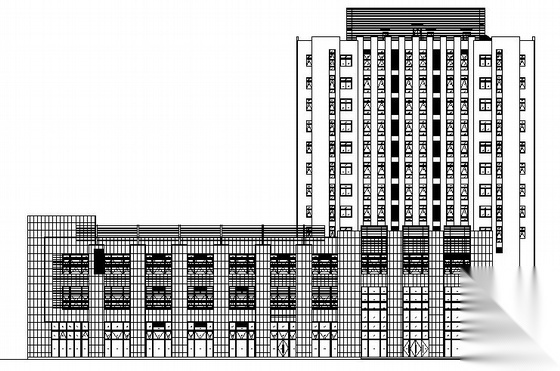 上海某货运交易中心建筑结构水电暖民防设计施工图（带效...