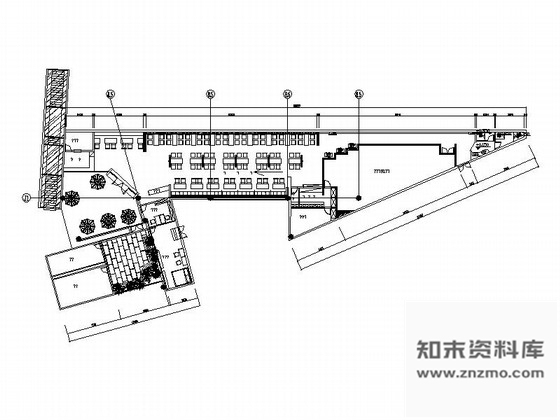 施工图浙江工业混搭风时尚餐厅室内施工图含效果图