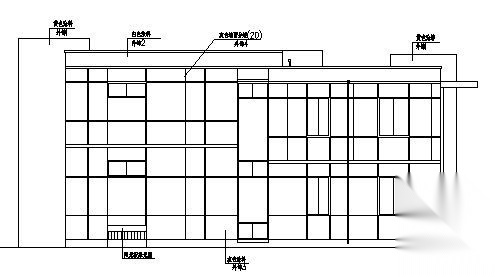 北京某二层别墅区单体建筑设计图1