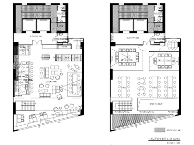 [上海]现代香港办公室施工图+SU模型+效果图