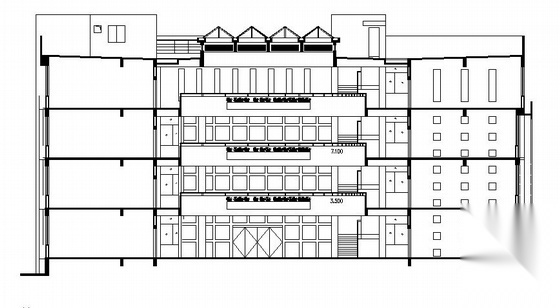 广西师范大学附中新校区图书馆建筑施工图