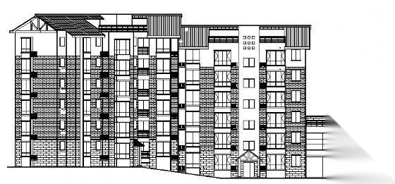 四川省三台慧川某小区住宅楼群建筑结构水电施工图