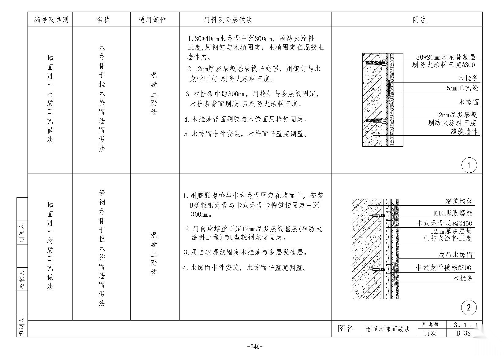 金螳螂墙面施工节点B38~53