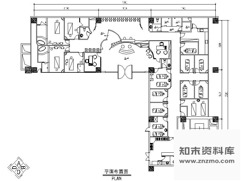 施工图某广场大楼大型美容院装修图