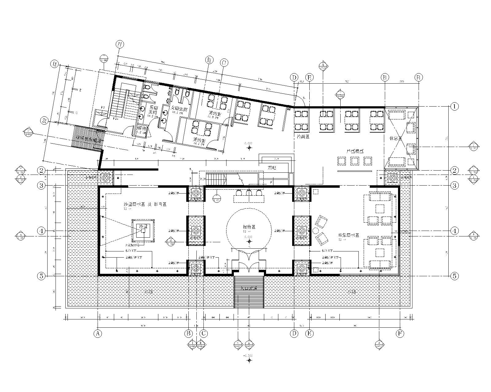 梁志天-北京耕天下室内办公空间装修施工图