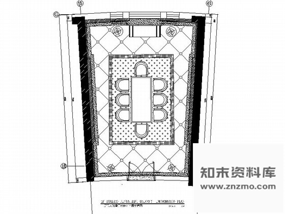 施工图意大利餐厅B型包房室内装修图含效果