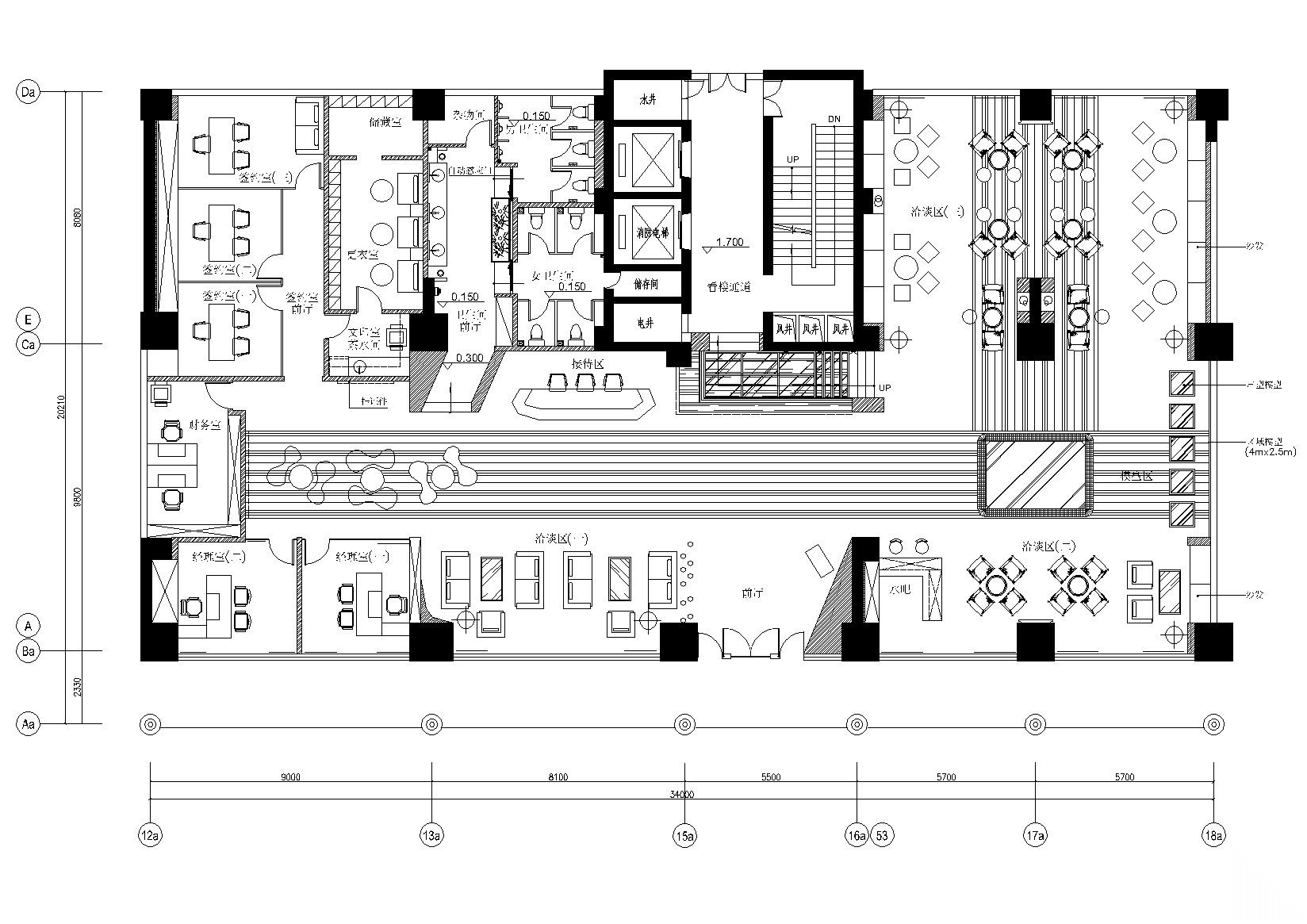 [广东]惠州某楼盘售楼部装饰施工图+效果图