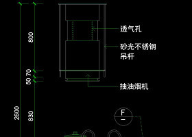 厨房立剖面cad素材