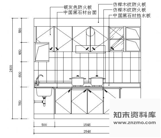 图块/节点厨房立面