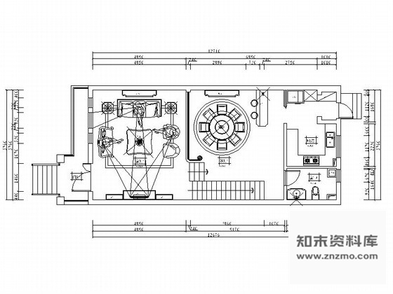 施工图北京某海洋花园别墅简欧设计装修图