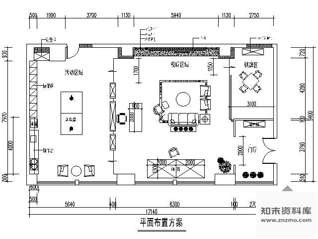 施工图商务楼私家会所装饰图