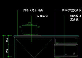 厨房立剖面cad图块素材