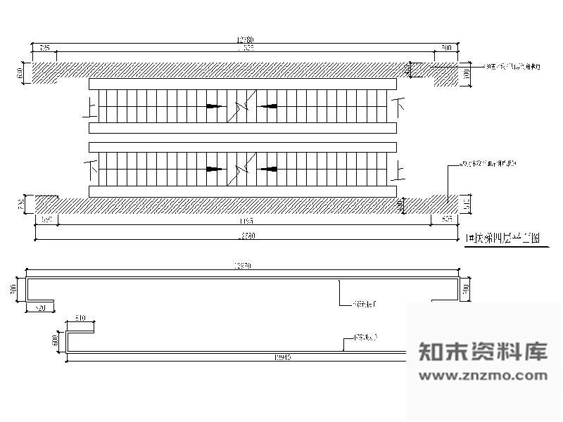 施工图辽宁某大型百货商场室内扶梯装修图