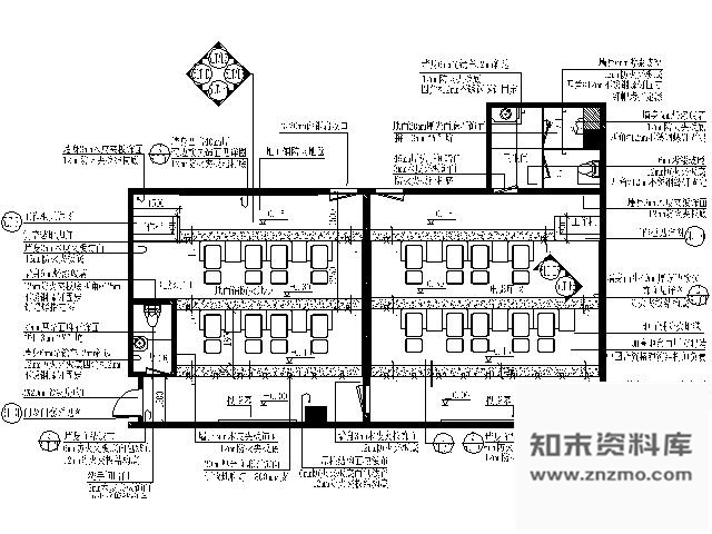 施工图国际会所康体区电影厅施工图