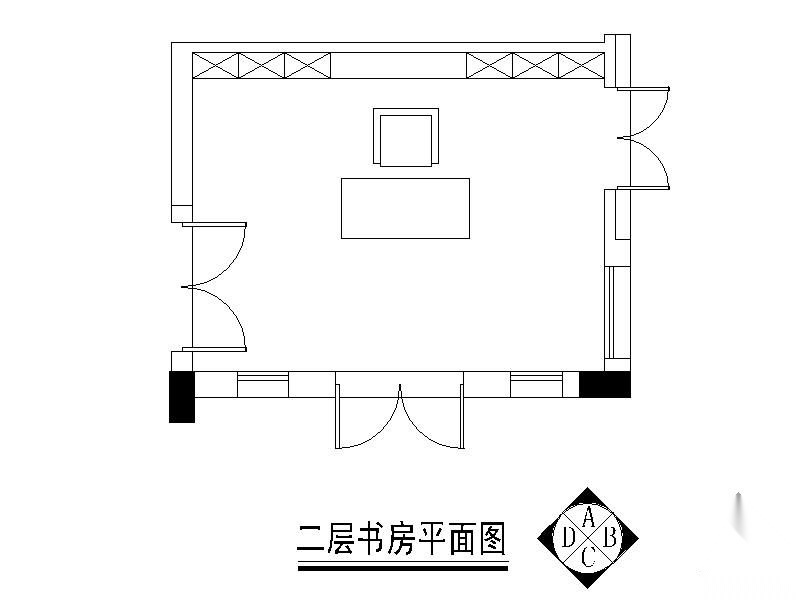 欧式书房装修详图