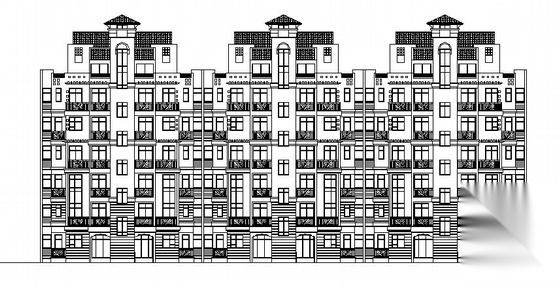 某七层商住楼建筑方案图