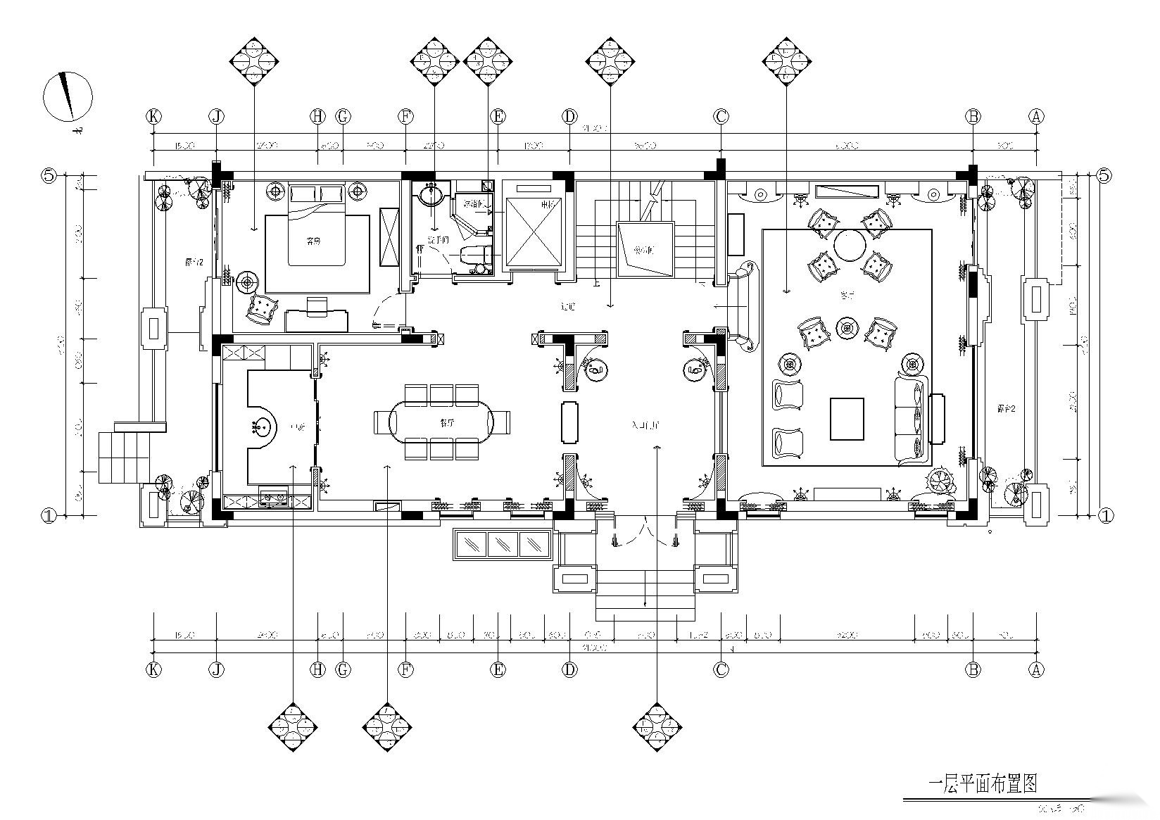 长沙梅溪湖壹号别墅法式样板间施工图+实景