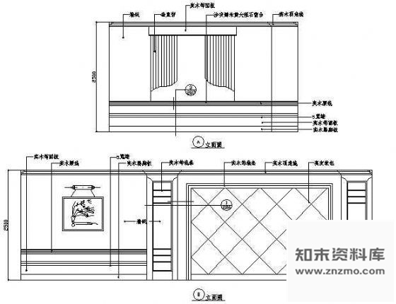 图块/节点棋牌室立面图1