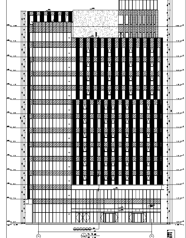 [上海]13栋高层框剪结构住宅建筑全专业施工图(16年审...