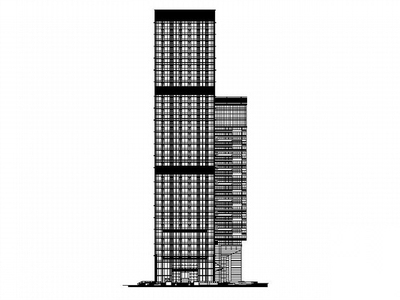 [深圳]某三十九层商业楼建筑施工图（商业、酒店、办公）