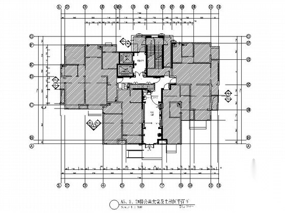 [山东]现代风格住宅楼室内公共部分装修施工图