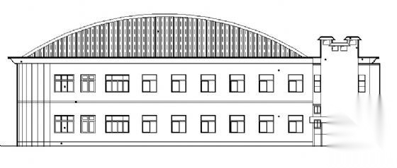 二层学校食堂建筑施工图