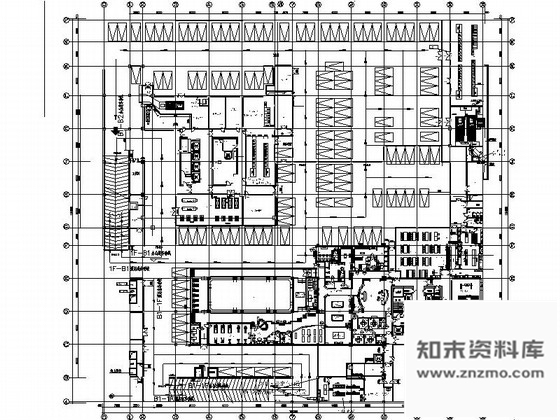 施工图江苏五星高层大饭店地下一层康体中心装修CAD施工图含效果