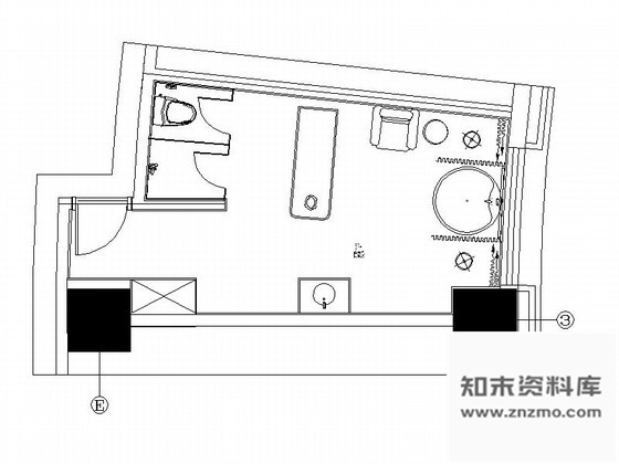 施工图酒店SPA体验室设计装修图含效果