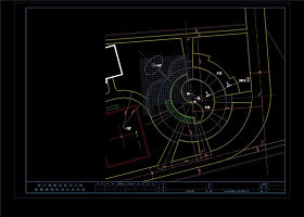 入口广场放样CAD景观图纸
