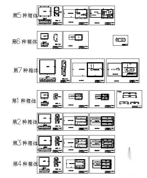 配电箱箱体大样图