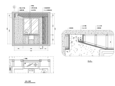 凯隆地产现代风格样板房室内施工图设计（CAD+实景图） 平层