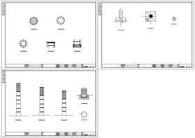 公园景观改造装饰柱CAD图纸