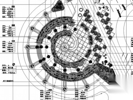 校园公共绿地植物种植绿化工程施工图