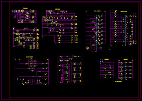 电梯电气控制电路图CAD图纸