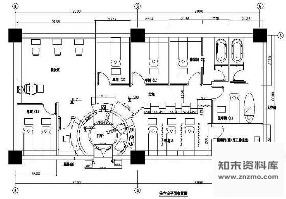 施工图某美容院装修图