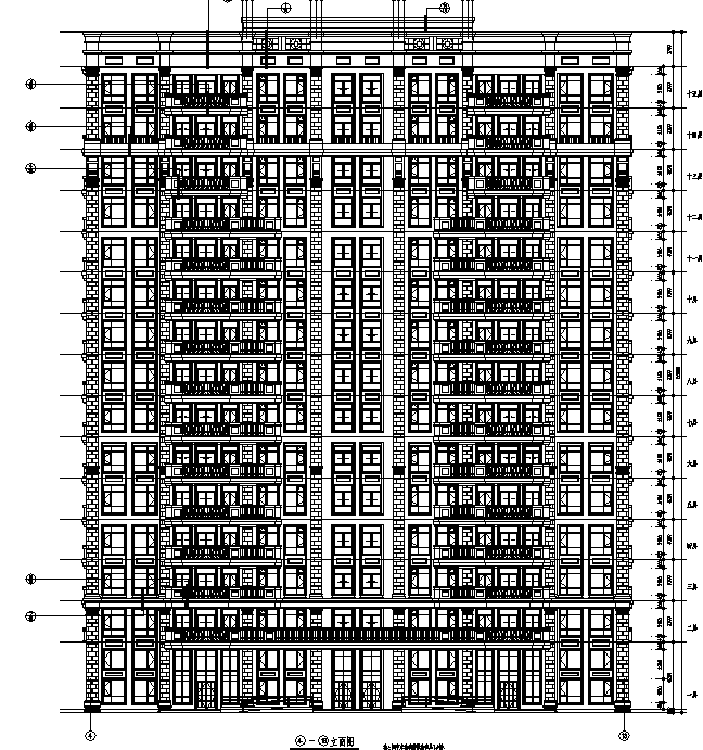 15层塔式住宅建筑施工图