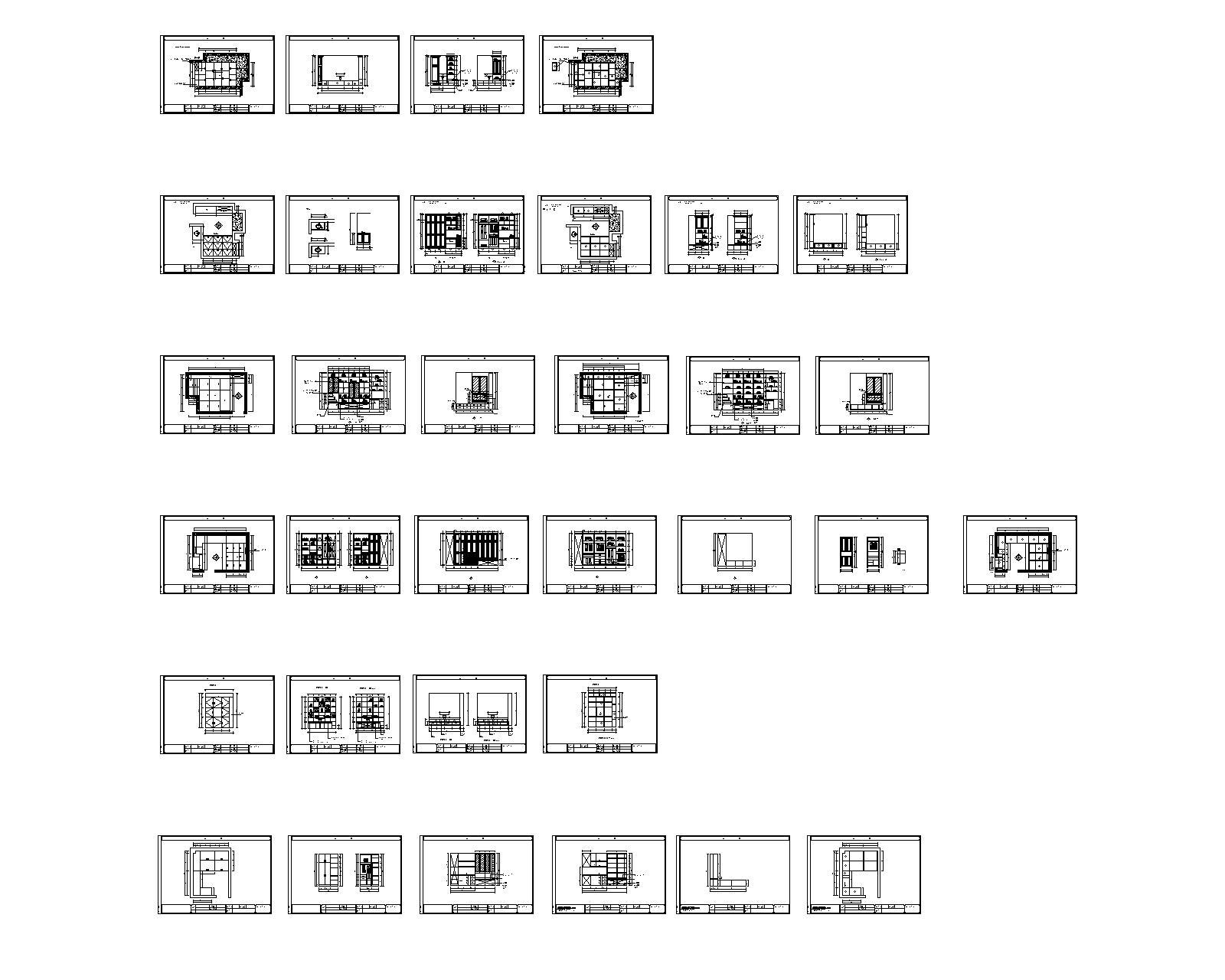 18套榻榻米CAD图纸-2004版