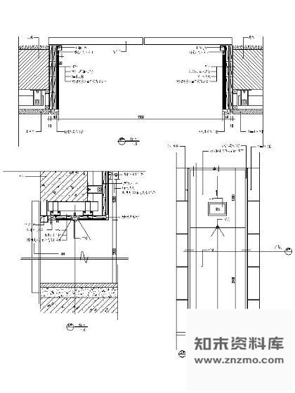 电梯门详图Ⅰ 通用节点