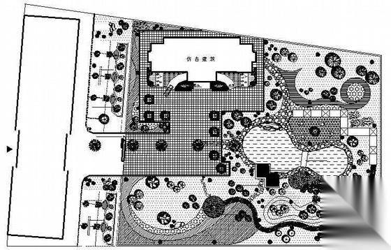 江苏某度假村内庭环境设计图