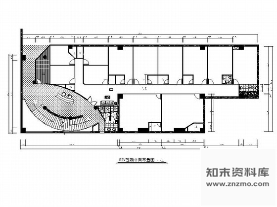 施工图时尚KTV三套包房装修图含效果