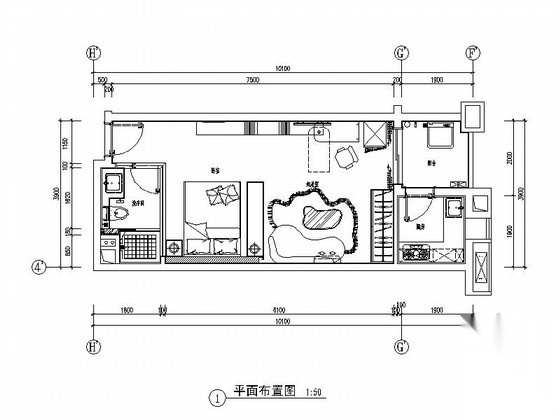 [广州]南湖某花园洋房A户型室内装修图（含选材表） 平层