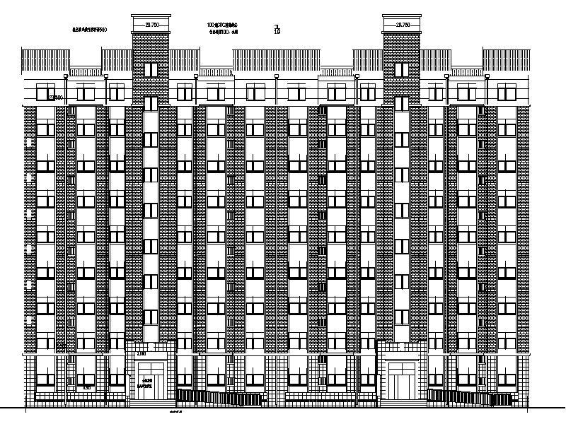 [宁夏]大型医院配套生活区住宅楼施工图（含全专业图纸）