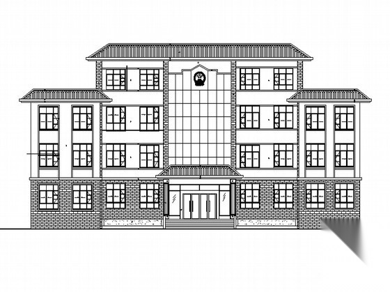 某四层办公楼建筑施工图