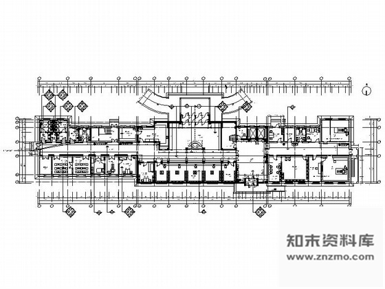 施工图长春中式特色中医院门诊楼室内CAD装修图