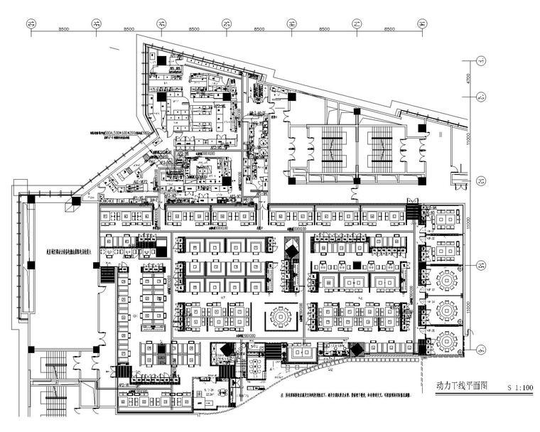 古鲁奇海底捞火锅武汉群星城店丨效果图+CAD施工图+机电施工图+后厨施工图+实景图