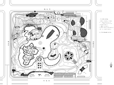 [河北]石家庄市希望绿洲公园CAD施工图