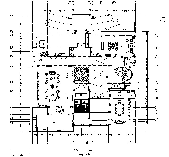 欧式风格别墅样板间室内设计施工图(含效果图)