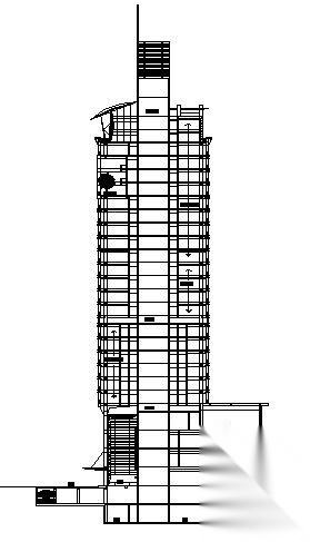 某省二十五层办公楼建筑方案图